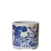 Blue and White Porcelain Three Friends Footed Cachepot