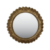 Gold Leaf Convex Wall Mirror Style I - Large