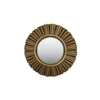 Gold Leaf Convex Wall Mirror Style III- Small