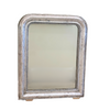 Antique 19th C. Louis Philippe Mirror with Rare Silver Gilding