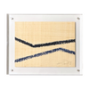 Angles on Grasscloth in Acrylic Frame by Kayce Hughes