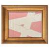 Mini Abstract Blush/Cream Acrylic Painting by Ron Giusti