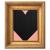 Mini Heart Blush/Black Acrylic Painting by Ron Giusti