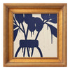 Mini Orchid Cream Navy Acrylic Art by Ron Giusti