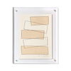 Stacked in Taupe in Acrylic Frame by Kayce Hughes