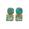 Jan Mclaughlin Earrings - Double Turquoise