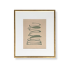 Motion in Green on Tan Art by Kayce Hughes