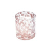 Spotted Tumbler, Mauve and White