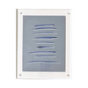 Lines in Blue in Acrylic Frame by Kayce Hughes