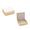 White and Gold Square Enamel Box