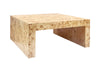 Chloé Burl Wood Square Coffee Table