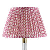 A Gathered Bedwyn Lampshades - Fuchsia Wicker