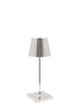 Cordless Mini Table Lamp, Glossy Chrome