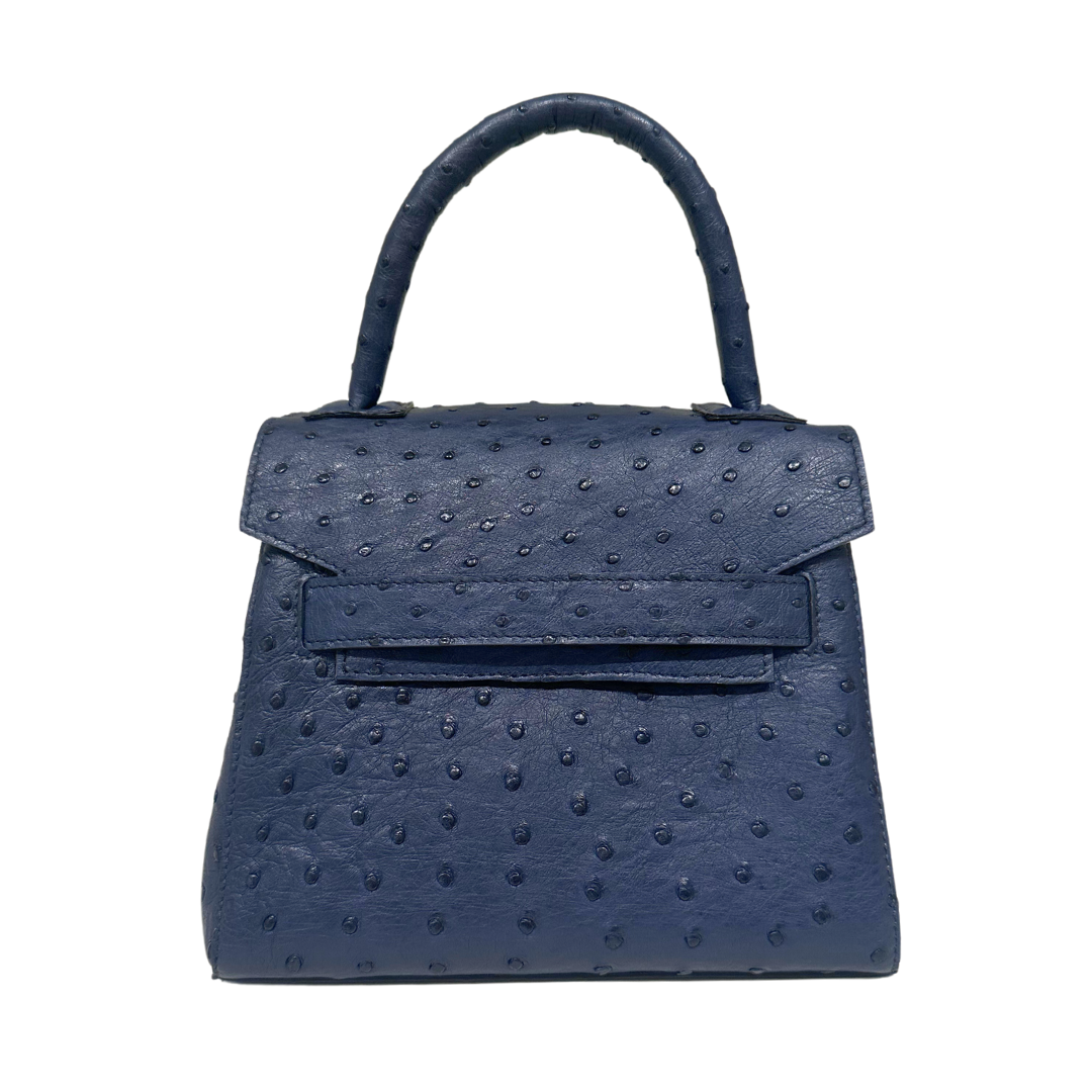 Ostrich Mini Handbag by Scotstyle, Navy – Paloma and Co.