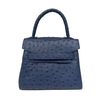 Ostrich Mini Handbag by Scotstyle, Navy