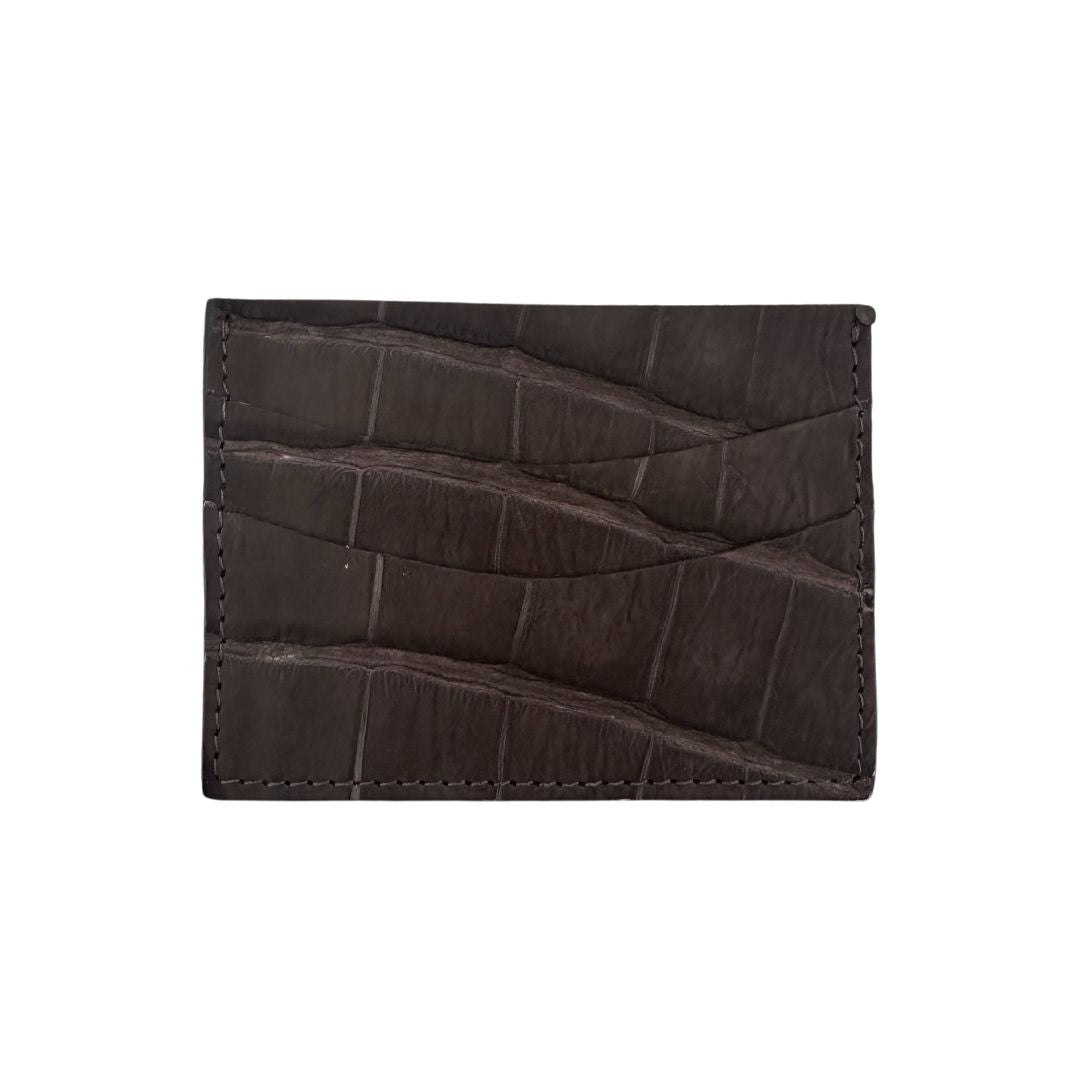 Crocodile Card Holder by Scotstyle, Charcoal