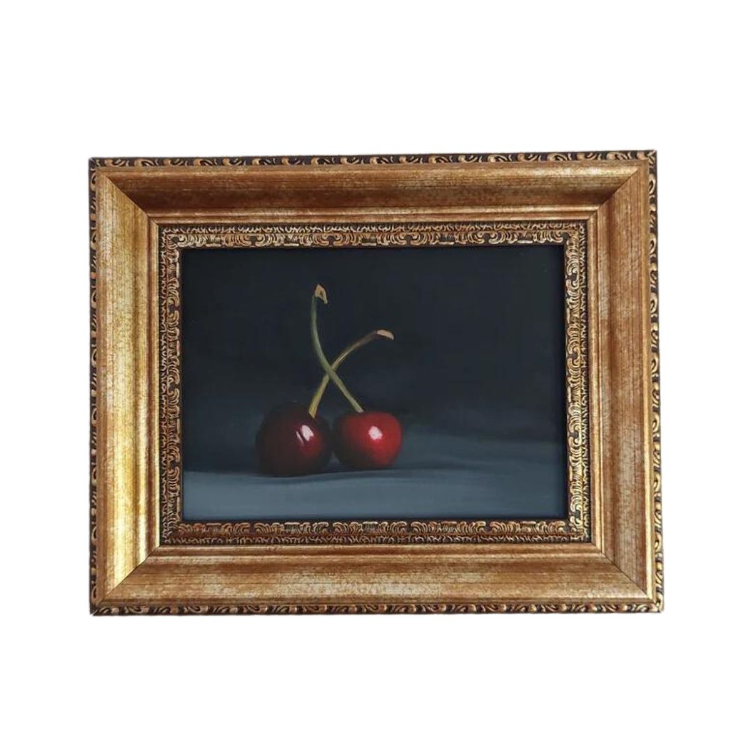 Original Framed Cherry Still Life Painting