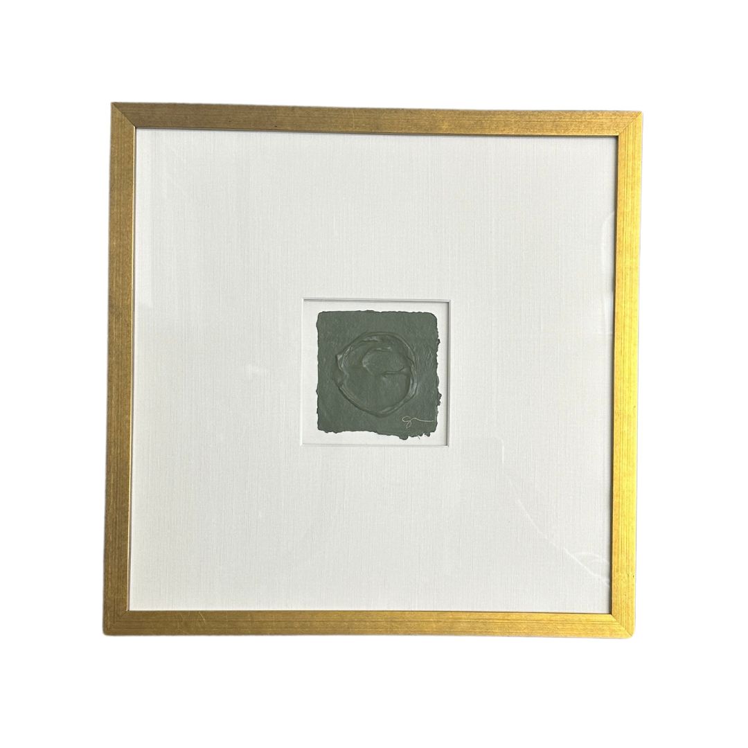 "Square Studies", Green Ombre #4 by Sally Threlkeld