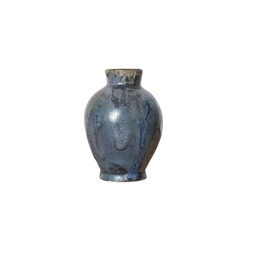 Mid-Century French Blue Bud Vase