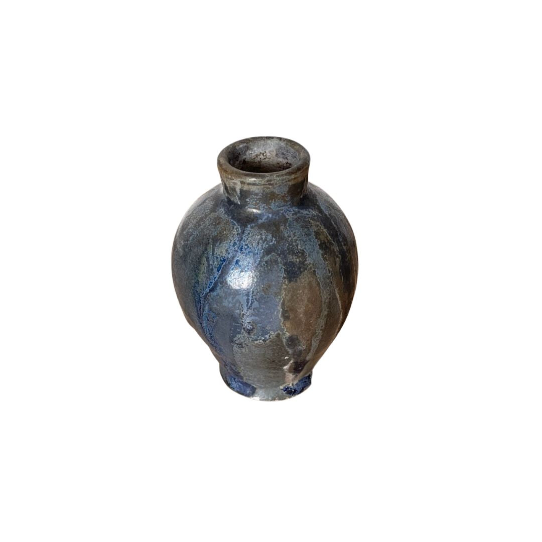 Mid-Century French Blue Bud Vase