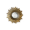 Convex Gold Leaf Sunburst Mirror