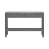 Jarin Console, Graphite Faux Belgian Linen