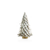 Natural White Leaf Tree with Gold Rim - Large