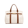 Handmade Premium Cotton Canvas Boatkin Boat Bag - Brown