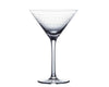 Crystal Martini Glasses with Ovals Design, Pair