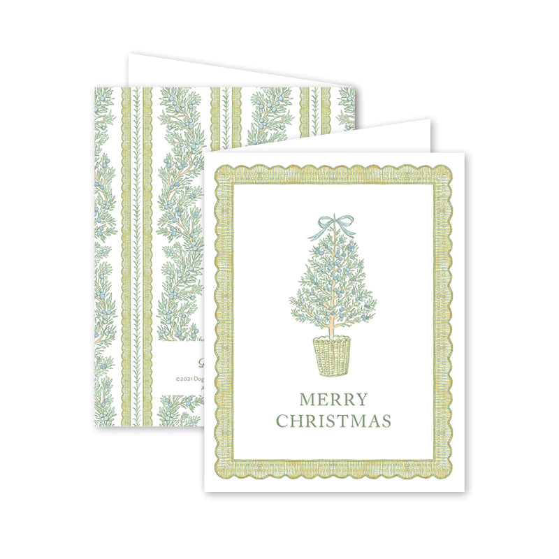 Merry Christmas Carolina Tree Card