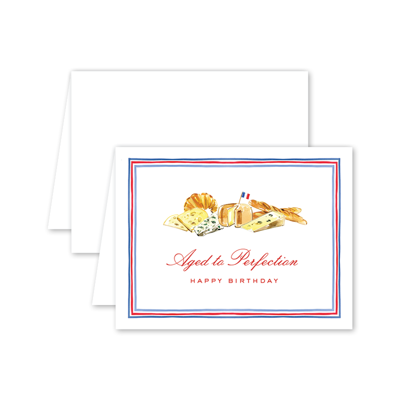 Aged to Perfection Paris Birthday Card