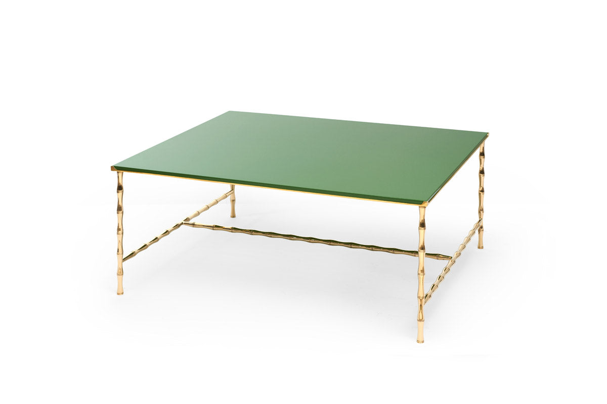 Freddie Coffee Table Emerald Green by The Lacquer Company
