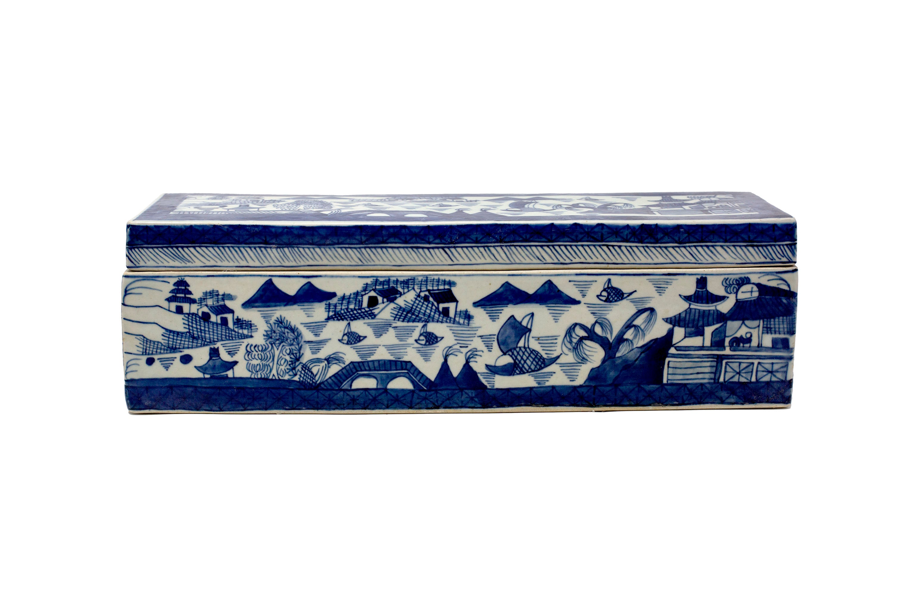 Blue & White Canton Reproduction Box