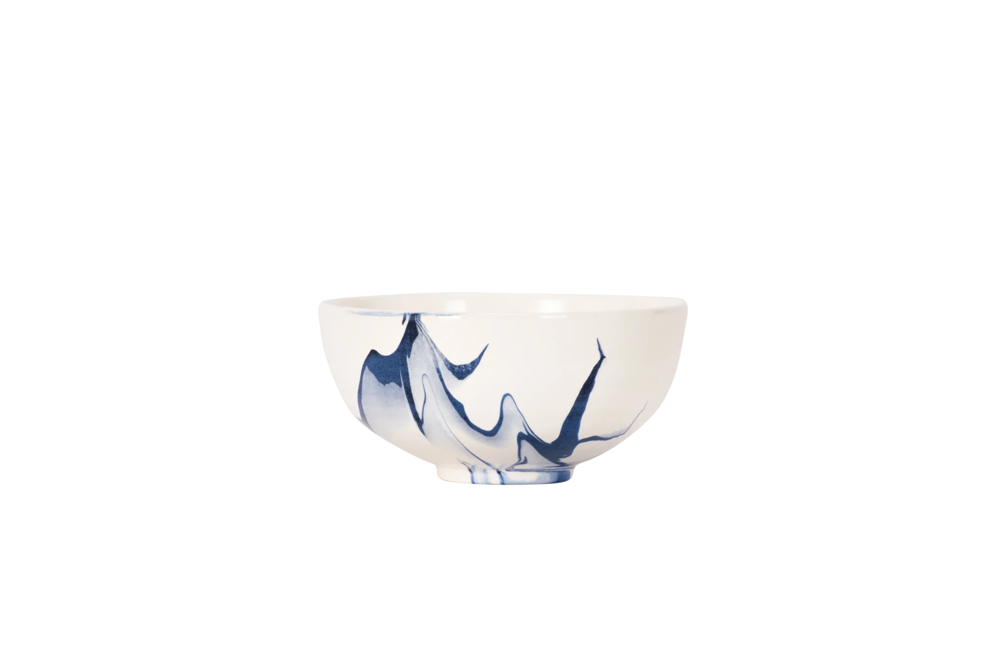 Berry Bowl Delft Blue Marble by Christopher Spitzmiller