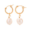 Pandora Pearl Hoop Earring