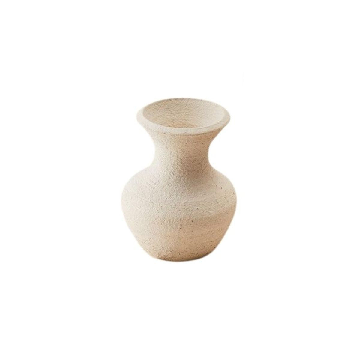 Handmade Ceramic Vase, Medium, Blanc