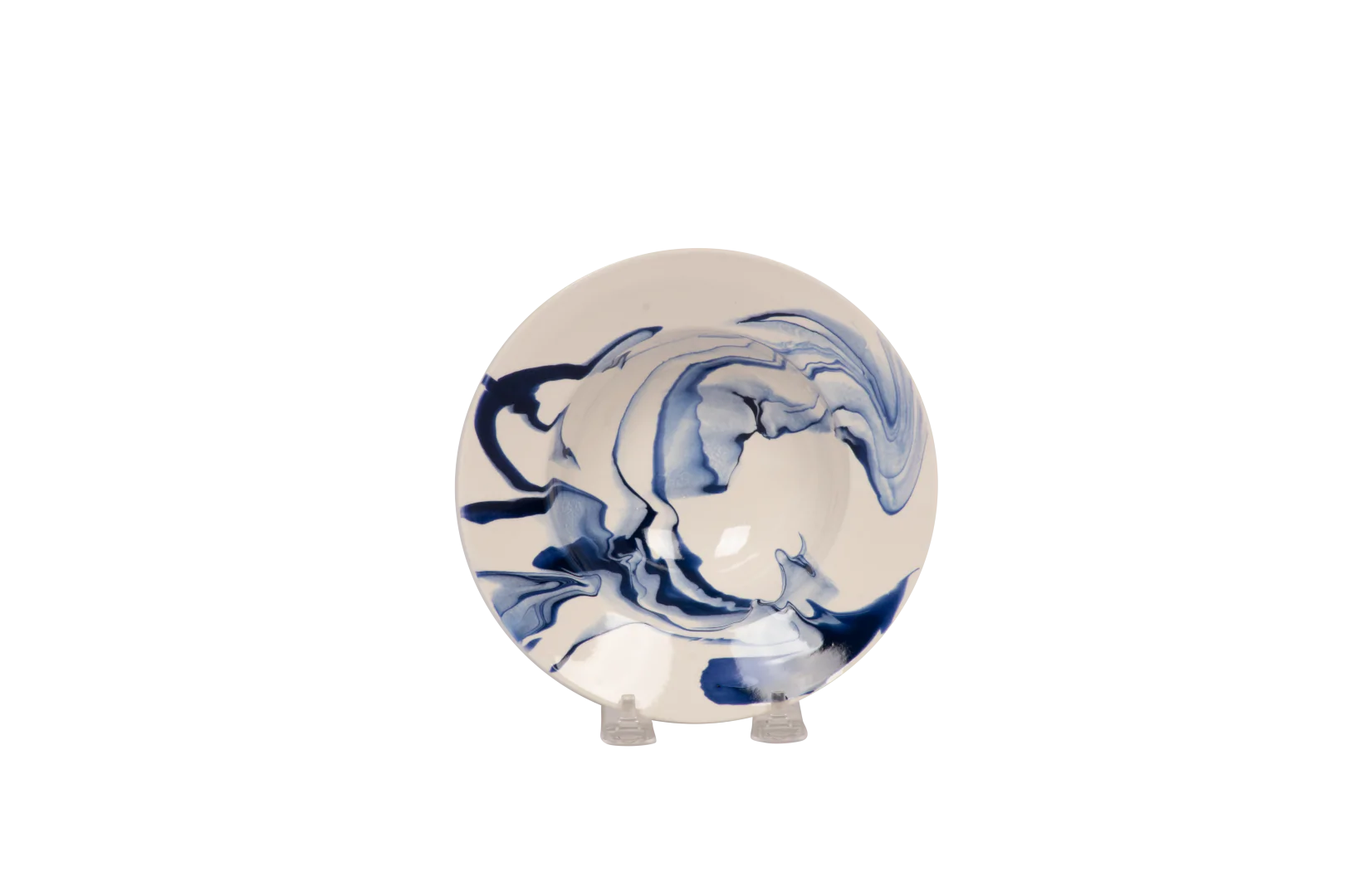 Nut Bowl Delft Blue Marble by Christopher Spitzmiller