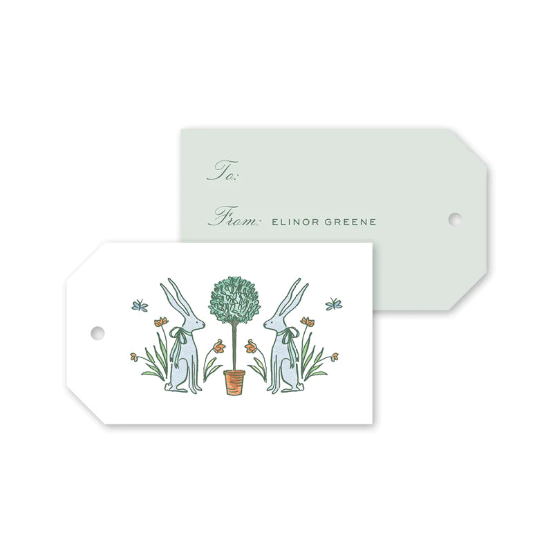 Bunny's Garden Gift Tags, Set of 10