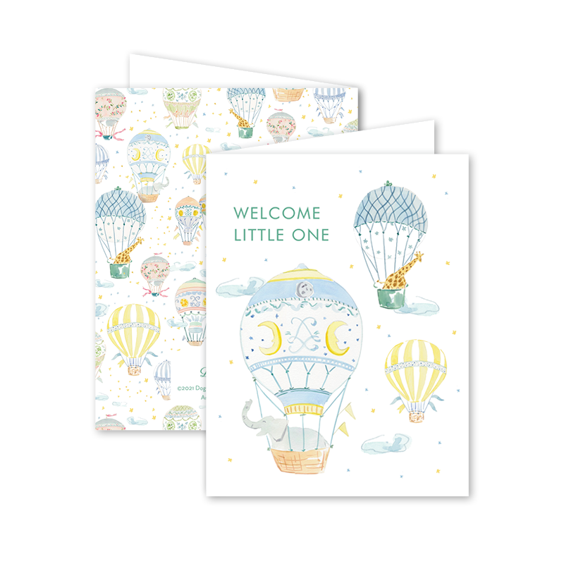 Welcome Little One Balloon Festival Card