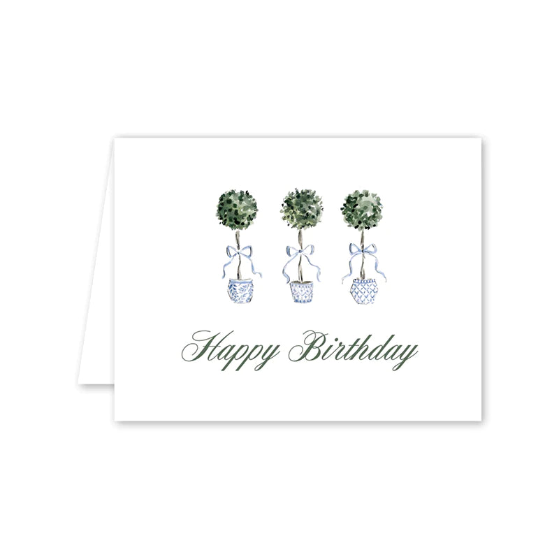 Grandmillennial Topiary Birthday Card