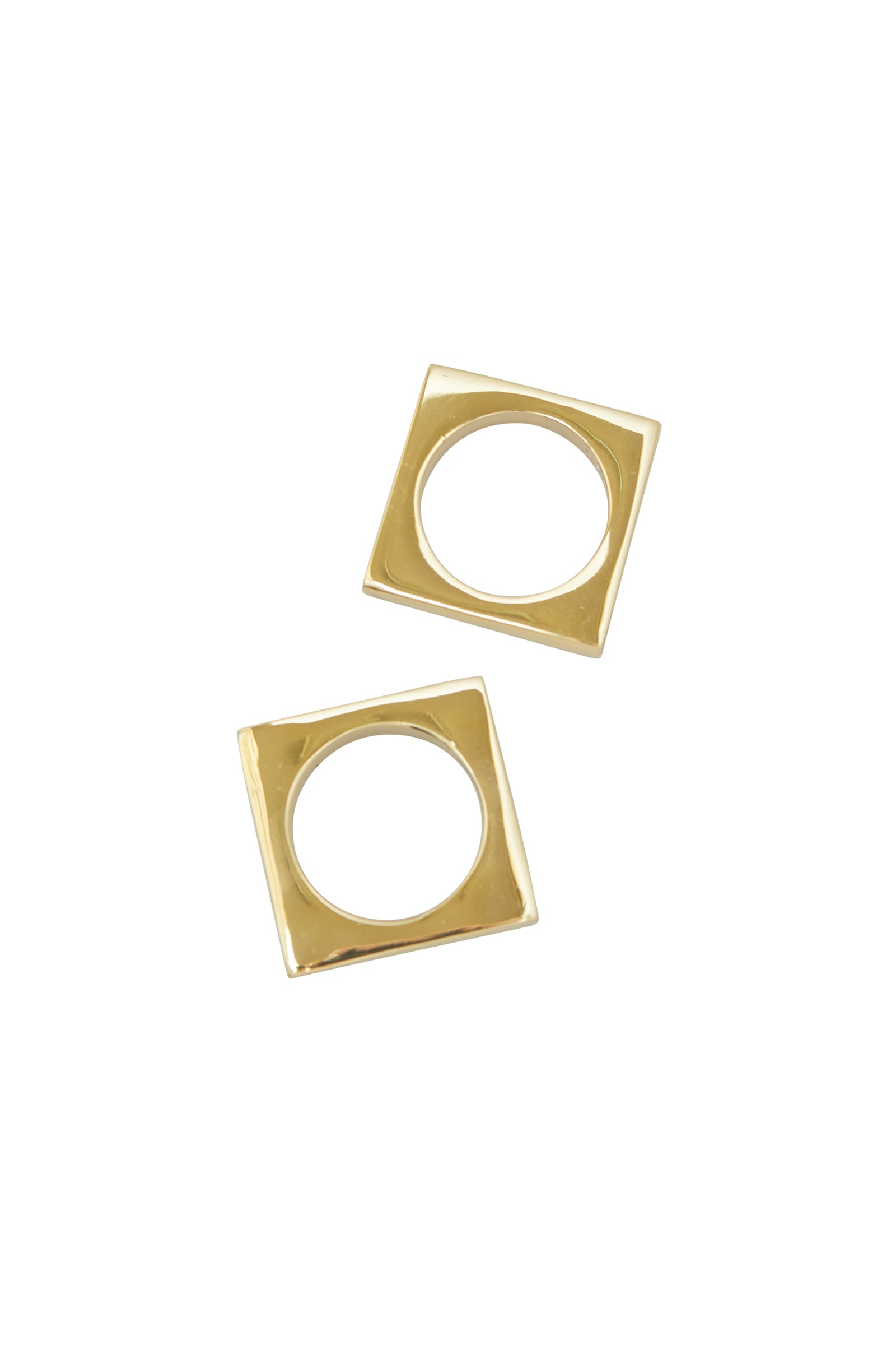 Brass Napkin Rings, Brass Set of 2