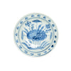 Blue and White Plate, Lotus Print