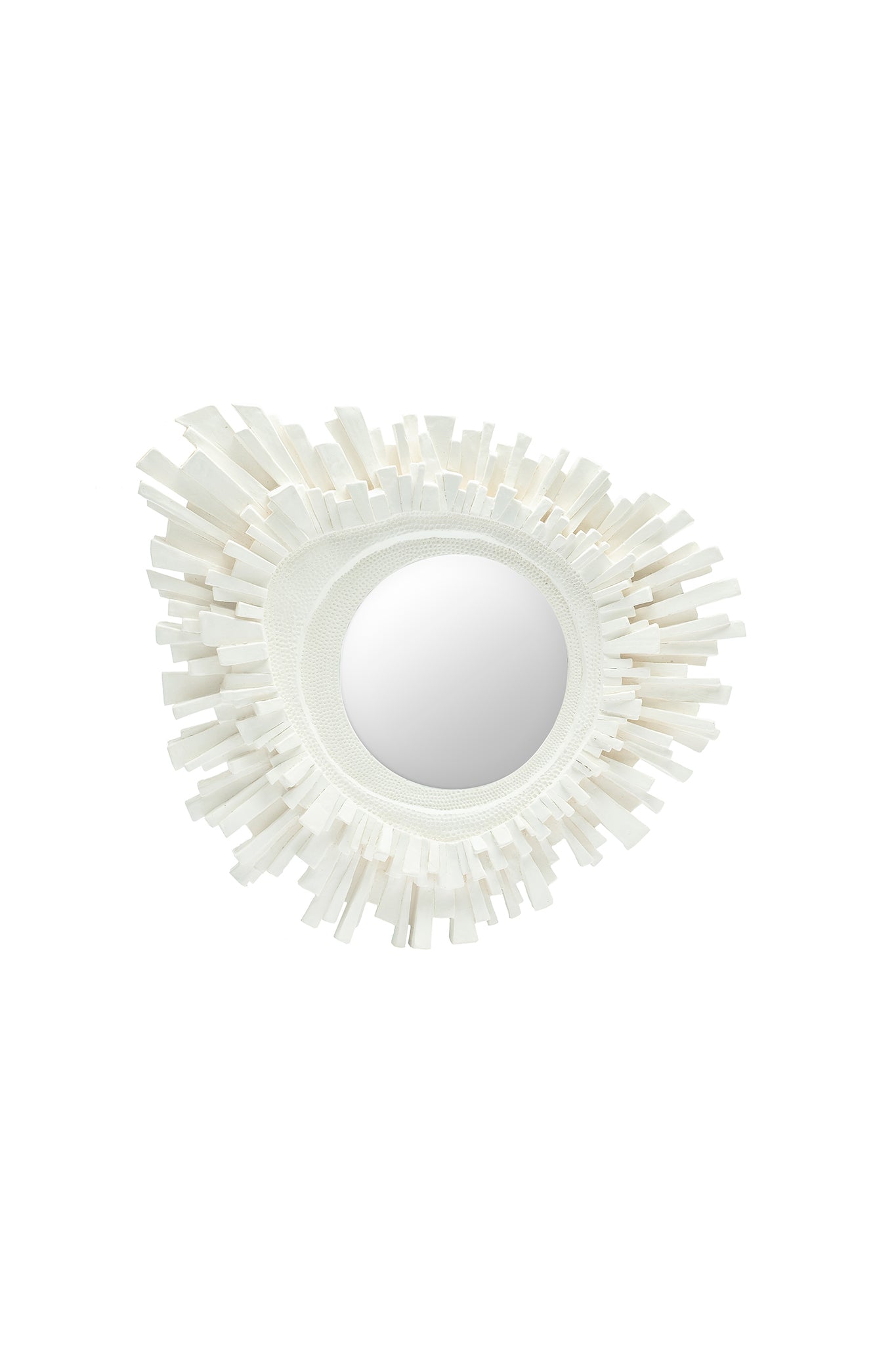 French Plaster Sunburst Mirror, Large #1