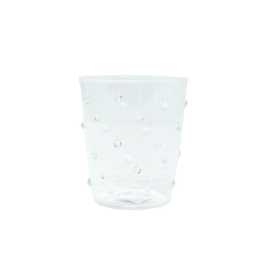 Clear Dotted Cocktail Glass 