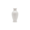Pear-shaped mini Bud white vase