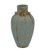 Celadon Fluted Four Ear Vase