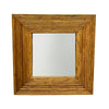 Custom-Made French Rattan Mirror, Square