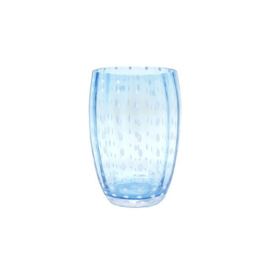 Handblown Italian Glass in Aquamarine