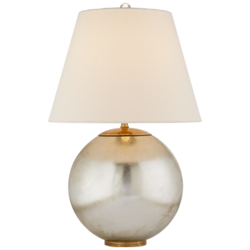 Medium Size Lamp with Silver Round Base by Visual Comfort 