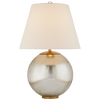 Medium Size Lamp with Silver Round Base by Visual Comfort 